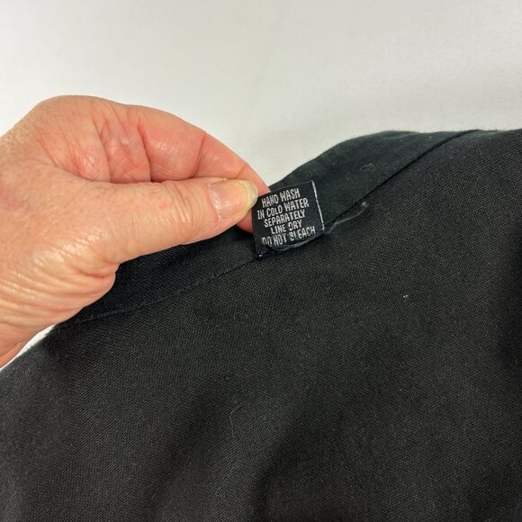 ITF Reversible Jacket Small to Medium Black White Button Front Pockets Cotton - Picture 8 of 12